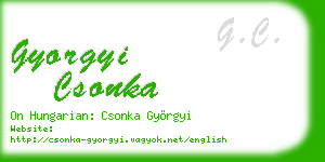 gyorgyi csonka business card